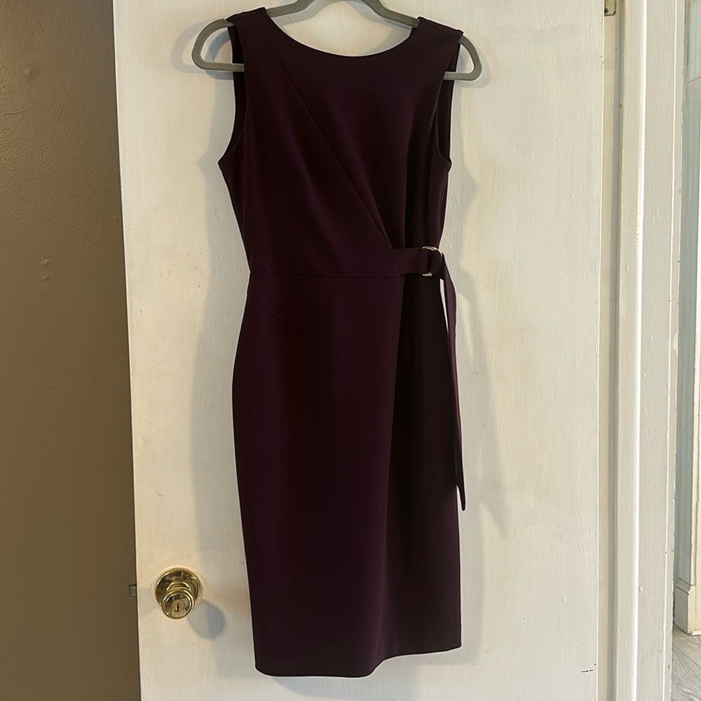 Calvin Klein eggplant purple dress size 2